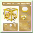 thumbnail image 3 of CelebrateBox - Personalized Letter Balloon Boxes for Baby Showers, Bridal Showers, and Birthdays! Includes 54 Gold Letter Blocks and 6 Baby Balloons. Reusable and Fun!, 3 of 5