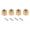 Gold 5mm, variant on YAHHU 4Pcs RC Hub Adapter Hex Brass for TRX4M 1/18 Scale Crawler Car Accessories (0.2 in / 5 mm)