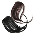 thumbnail image 5 of FELTECHELECTR Fake Bangs High Temperature Fiber Women Hairpiece for Everyday Wear 2Pcs 7.1x3.1x0.2in, 5 of 5