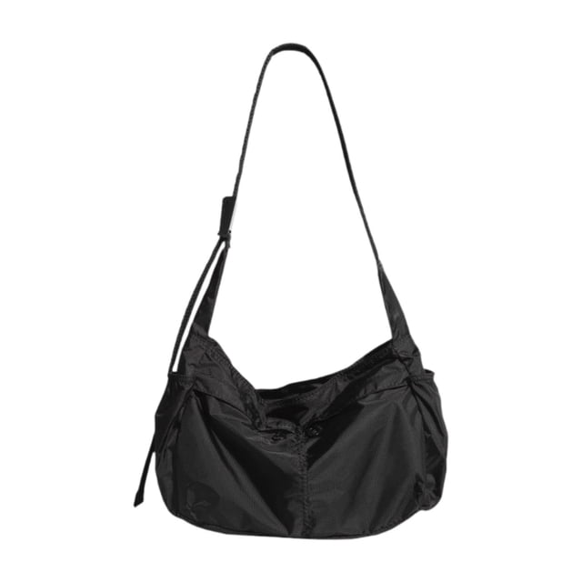 Bolso cruzado bolso de hombro suave casual para viajes deportivos diariamente de viaje de servicios públicos Negro