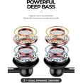 thumbnail image 2 of Wired Earphones Hi-Fi Sound for Samsung Galaxy A15 5G/A25 5G - Headphones Handsfree Mic Headset Metal Earbuds In-ear Earpieces Microphone, 2 of 5