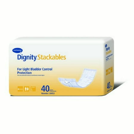 Hartmann Bladder Control Pad Dignity Stackables 12 Inch Length Light Absorbency Polymer Regular Unisex Disposable Bag of