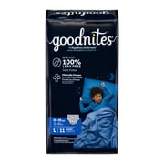 Goodnites Boys Nighttime Bedwetting Underwear, L (68-95 lbs), 11 Count (Select for More)