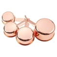 thumbnail image 2 of 4-Piece Set of Stainless Steel Measuring Cup Set - Copper-Plated Metal Measuring Cups, Precision Measuring Cup Set for Baking, Cooking, Dry and Liquid Ingredients, 2 of 6