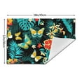 thumbnail image 3 of XMXY Woven Placemats Set of 6 PCS, Tropical Simple Flowers Table Mats Washable Heat Resistant Placemats, 3 of 6