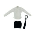 thumbnail image 1 of Camisa de moda 1/6 de 3 piezas con y falda corta, disfraz de ropa en miniatura para figuras de acción femeninas de 12 pulgadas, accesorios de, 1 of 9