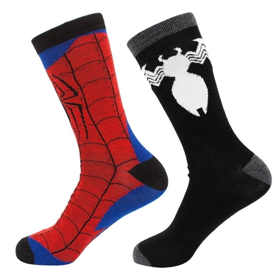 Spider-Man  and  Venom Crew Sock 2 Pack