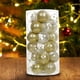 thumbnail image 5 of Juego de adornos navideños de 6 cm | 30 adornos colgantes de plástico PE pintado | Decoración navideña irrompible para interiores y exteriores, 5 of 7