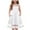 White, variant on Bovxnpu Summer Girls Dresses, Girls Tank Play Dress Casual Sundress, Fashion Girls Short Sleeve Round Neck Ruffle Dress Princess Skirt 12 Years