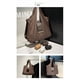 thumbnail image 3 of Lunxisen 4 Pcs Keychain Tote Bag, Lightweight, Foldable, Expandable Leather Mini Bags with Key Ring, Portable Handbag for Daily Errands, 3 of 9