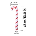 thumbnail image 3 of 5PCS Inflatable Candy Canes Christmas Canes Balloons Candy Canes Decoration, 3 of 6