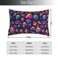 thumbnail image 2 of KLL Skull rainbow star mushroom Pillow Covers Envelope Closure,Super Soft and Cozy Fuzzy Fleece Pillow Case Cover (No pillow core） 20"x30", 2 of 5