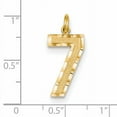 thumbnail image 2 of Beautiful 14ky Casted Large Diamond Cut Number 7 Charm, 2 of 2
