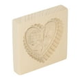 thumbnail image 1 of Wooden   Easy Release Reusable Washable Carved Biscuit Press   For Home Kitchen Baking, 1 of 8