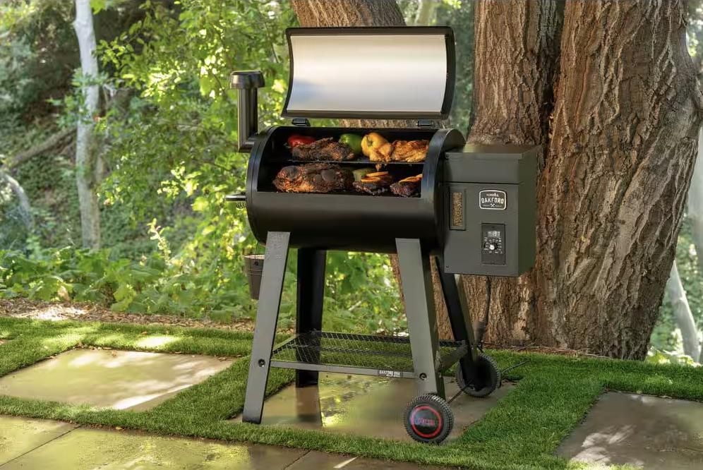 Oakford 28 in. Pellet Grill Smoker in Black