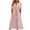 Pink, variant on Overnight Shipping Dresses Beach Cover up Women Plus Size,Womens Solid Flowy Dress 3/4 Sleeve V Neck Casual Dress Loose Ruffle Wrap Dress Mesh Cloth