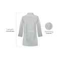 thumbnail image 3 of Panda Uniform by HeedFit Women's 32" Medical Lab Coat, Snap Front, Notched Lapel, 11XL, Grey, 3 of 6