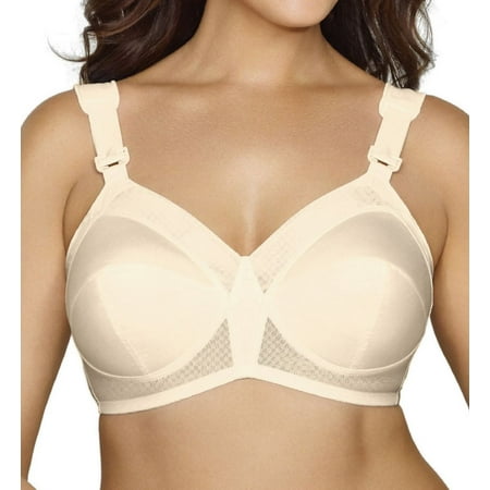Plus Size Women's Exquisite Form® Fully® Original Support Wireless Bra  #5100532 by Exquisite Form in White (Size 40 …