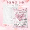thumbnail image 7 of 21st Birthday Gifts for Her, 21st Birthday Decorations, 21 Year Old Birthday Gifts for Her, Gifts for 21st Birthday Female, Best Gifts for 21 Year Old, 21st Birthday Gift Ideas Blanket 50"X60", 7 of 7