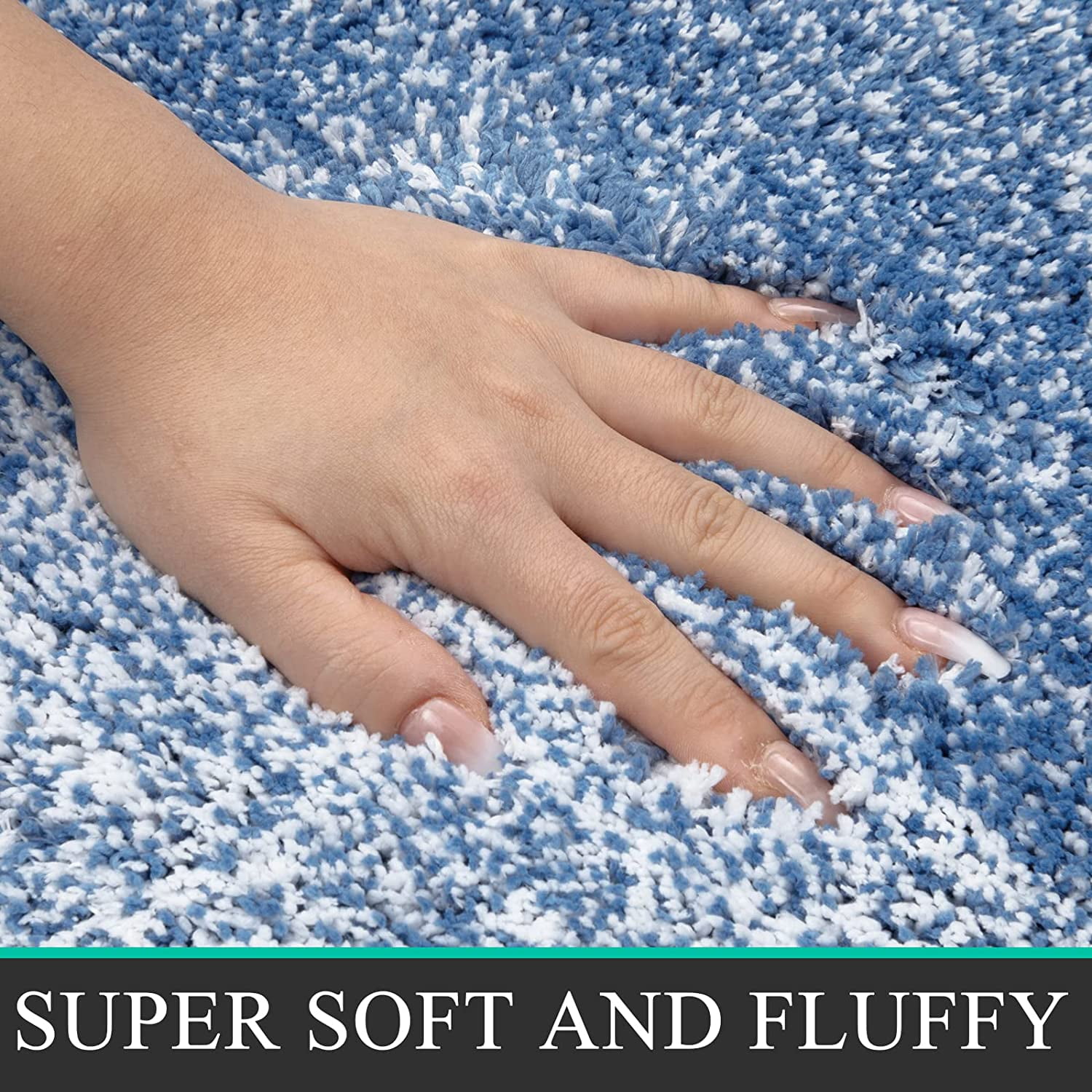 Bathroom Rugs, Yamaziot Bath Mat Set of 3, Absorbent Microfiber Non Slip Shaggy Ultra Soft Bathroom Runner with U Shaped Contour Toilet Mat for Tub Front, Shower Inside Floor