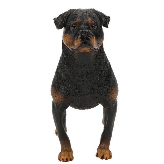 Adornos de simulación de rottweiler, decoración de escritorio, juguete educativo para niños