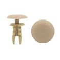 thumbnail image 1 of Unique Bargains 30PCS 8mm Beige Truck Car Auto Bumper Fender Plastic Rivets Push in Type Clips, 1 of 2