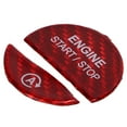 thumbnail image 4 of Cubierta Del Botón De Arranque Y Parada Del Motor, Resistente Al Desgaste, Embellecedor De Botón De Arranque, Protector De Fibra De Carbono, Fácil Instalación Para Automóviles ANGGREK Rojo, 4 of 8