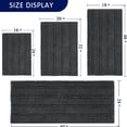 thumbnail image 4 of ETHAN Non-Slip Bathroom Mat Absorbent Plush Polyester, Chenille Non-Slip Bath Mat Bathroom Rugs, Soft Absorbent Shower Mat, 4 of 6