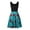 Black, variant on IROINNID A-Line Dress For Women Fashion Sleeveless Printed Skinny Tank Dress Long Dress V-Neck Knee-Length Dress