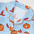 thumbnail image 6 of MVRLSH Womens Pajama Sets for Women 2 Piece Halloween Print Button Waist Short Sleeve Top And Shorts wear Sleepwear Soft Sleepwear Lounge Set Blue - XXL, 6 of 7