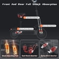 thumbnail image 5 of Electric Scooter for Adults, 2400W Dual Motor, 40MPH 40Miles Long Range Commuter E Scooters with Seat, 11" Tires, 48V 20AH Adult Electric Scooters for Outdoors and Travel, 5 of 7