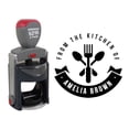 thumbnail image 1 of Printtoo Roound Personalized Black Self Inking Kitchen Stamp Custom Business Monogram Rubber Stamper-45 mm, 1 of 6