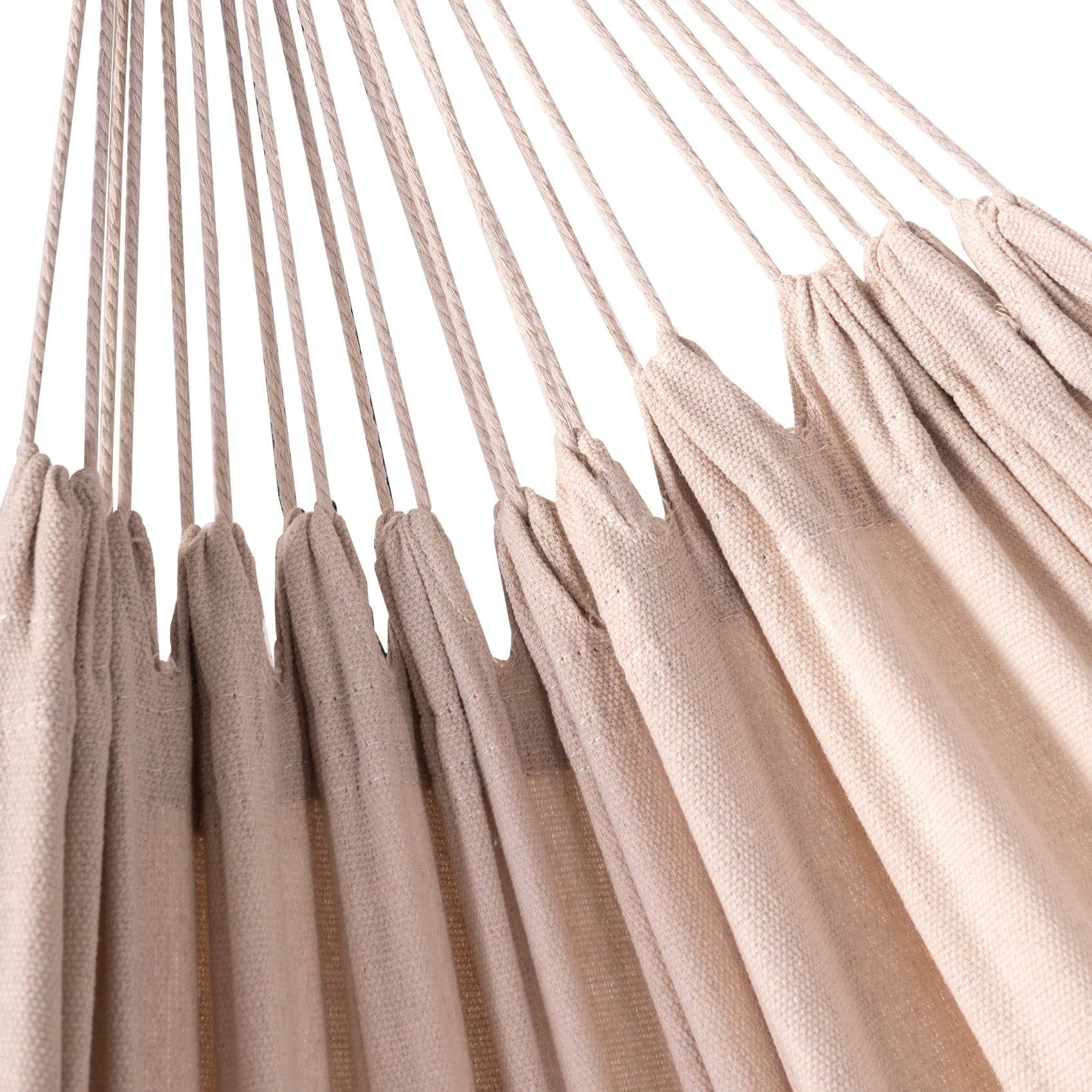 Prime Garden Double Cotton Hammock with Steel Stand,Beige