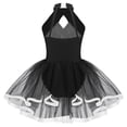 thumbnail image 7 of iiniim Girls Sequined Ballet Tutu Dress Sleeveless Halter Neck Sparkly Jazz Cha Cha Dance Stage Performance Silver 10, 7 of 7