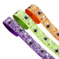 thumbnail image 1 of 3 Rolls Halloween Spider Web Ribbon Polyester Cobweb Ribbon For Present Wrapping Party Decorations Diy Crafts Spooky Halloween Decor, 1 of 3