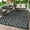 blackgray, variant on DEORAB Outdoor Rug Reversible 8x10' Patio Rug,Clearance Outside Plastic Waterproof Mat,Fordable Floor Rug for Patio, Camping, RV, Deck, Porch, Balcony, Backyard, black&grey
