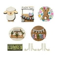 thumbnail image 2 of Juego de decoración de bandejas en capas de Pascua, decoración de mesa de granja, suministros para fiestas 8 piezas, 2 of 9