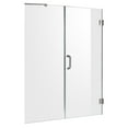 thumbnail image 6 of 72" H x 60" W Hinged Frameless Shower Door Brushed Nickel Makata Series, 6 of 11