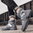 thumbnail image 4 of Botas de combate para hombre antideslizantes Camo botas cortas zapatos de trabajo PU para senderismo caza DQrwqpou Tenis De Mujer Tenis De Hombre, 4 of 8