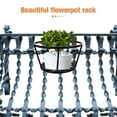 thumbnail image 6 of Pawsdot Metal Flowerpot Holder Balcony Pot Stand Black for Planting Use 3Pcs, 6 of 6