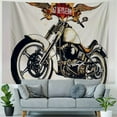 thumbnail image 4 of Orinice  Motorcycle Tapestry, Chopper Customized Club Insignia Bikes Hippie Classic Retro Themed Print, Fabric Wall Hanging Decor for Bedroom Living Room Dorm,  40x60inch, 4 of 6