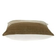 thumbnail image 5 of Parkland Collection Transitional Striped Brown Square 18" x 18" Pillow, 5 of 6