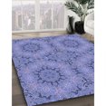 thumbnail image 3 of Ahgly Company Machine Washable Indoor Rectangle Transitional Denim Blue Area Rugs, 4' x 6', 3 of 7