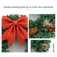 thumbnail image 3 of Christmas Wreath Rattan Outdoor, Christmas Wreath with Lights, Small Artificial Xmas Wreath ,Winter Snowflake Christmas Wreath for Door Hanging Christmas Decoration, 3 of 5
