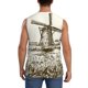 thumbnail image 4 of Balery Dutch Windmill Camisetas sin mangas para hombre, absorbe la humedad y protege contra el mal olor.-X-Large, 4 of 7