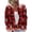 Black, variant on Winter Holiday Cardigans for Women Bell Pine Holly Print Button‑Front Knit Sweater Outerwear Jackets