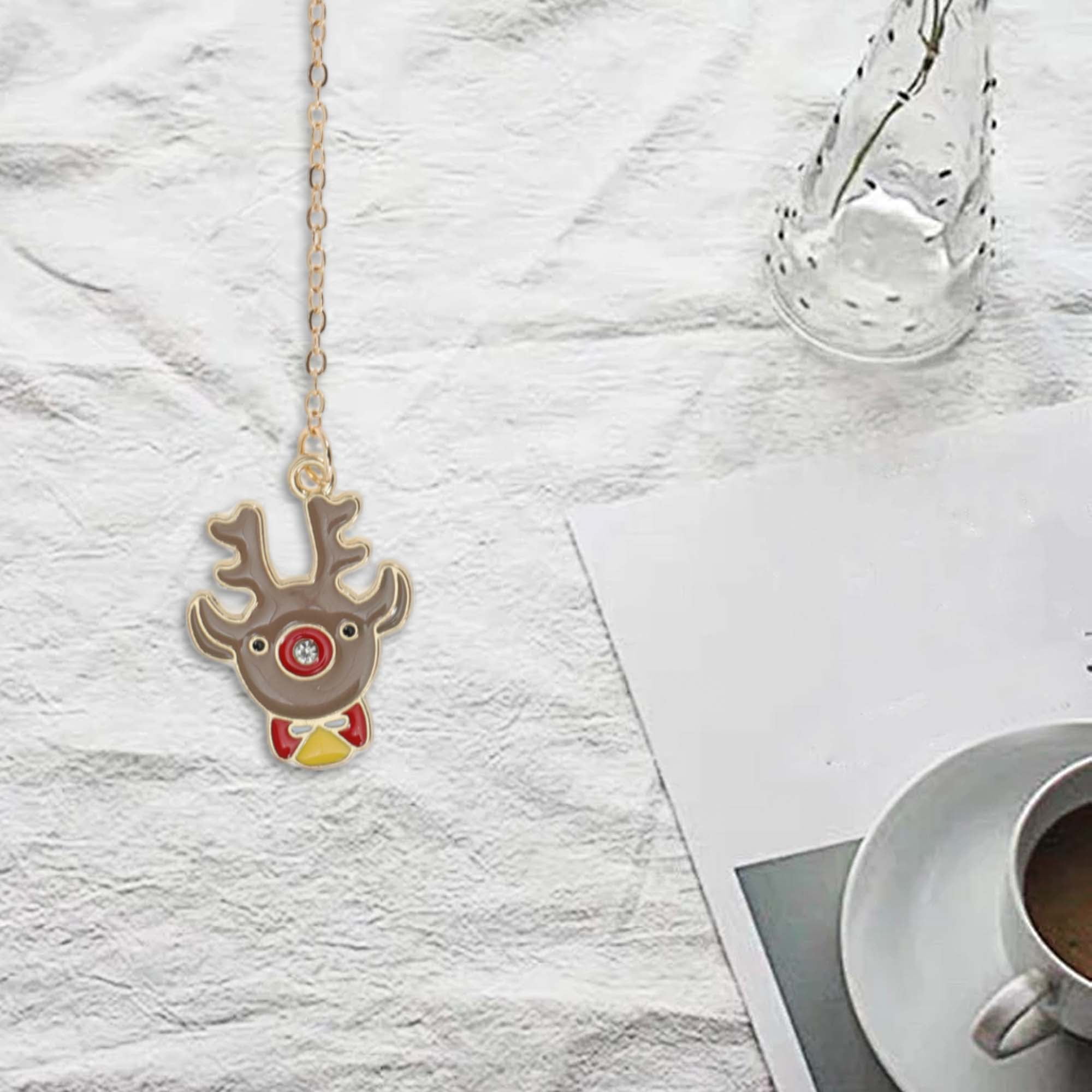 Unique Bargains Metal Vintage Style Bookmark for Women Teens Gray