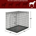 thumbnail image 6 of MidWest Homes For Pets Wire Dog Crate, Single Door, Foldable, Durable, Leak-Proof Pan Included, Metal, Black, Extra Extra Large, 54" L x 37" W x 45" H, 6 of 6