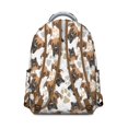 thumbnail image 3 of Compact Travel Backpack with Colorful Dog Bone and Paw Prints Lightweight School Bag Cute Small Backpack for School Puppy Fans, 3 of 6