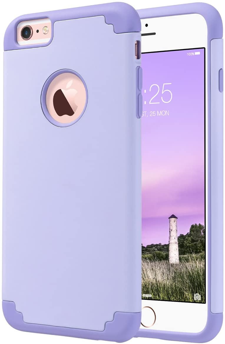 Bij zonsopgang zonsondergang verteren ULAK iPhone 6 Plus Case, iPhone 6S Plus Case, Slim Hybrid Silicone Bumper Phone  Case for Apple iPhone 6/6s Plus for Girls Women, Purple - Walmart.com